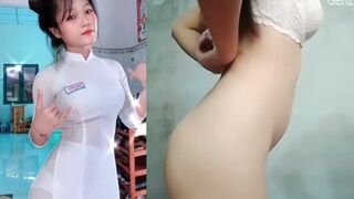 Clip Sex Mỹ Duyên Nữ Sinh Love 10 Trong Tà Áo Trắng 2