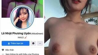 Clip Hot Lê Nhật Phương Uyên Gái Làm Nail Ngón Tay Vuốt Cu Điêu Luyện