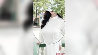 Em nữ sinh cực phẩm trên ghế tình yêu mê mẩn với chim to dài hồng hào của anh