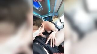 Shock, Dẫn e người yêu về quê nứng cặc Đụ nhau trên xe giường nằm bị phát hiện