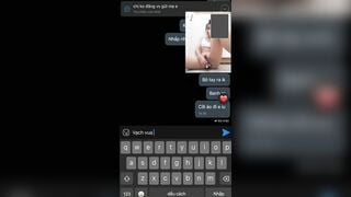 Quỳnh Mai 2k10 học về chưa kịp cởi áo đã trốn vào wc call sex