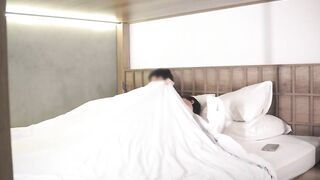 insanely hot asian girl slips under the covers and gets fucked miuzxc