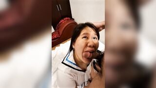 Bắt chị họ cosplay nữ sinh còn bắt bú cu